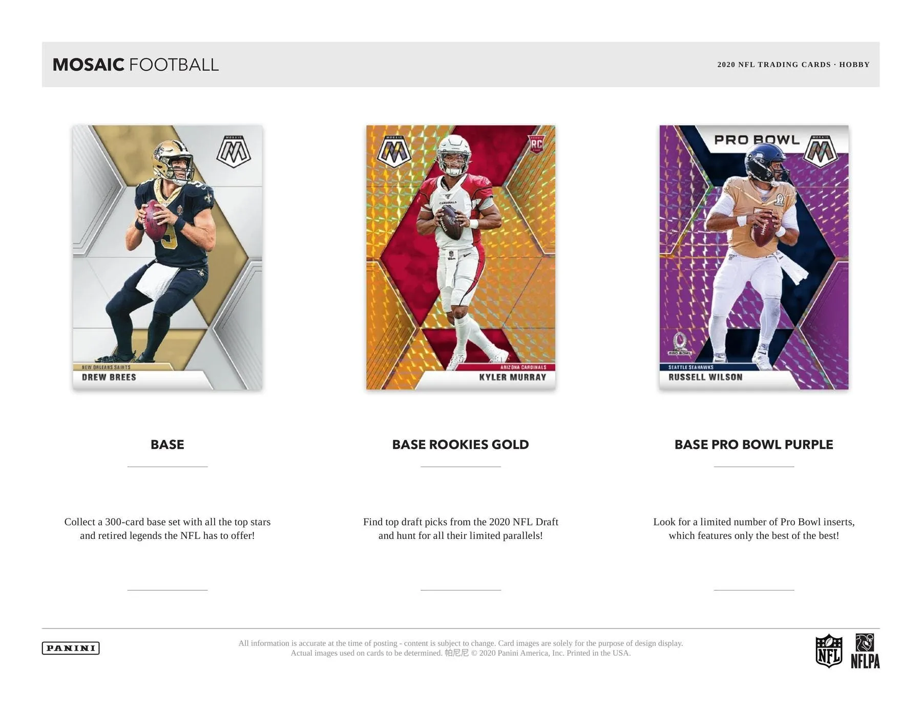 2020 Panini Mosaic Football Hobby Box