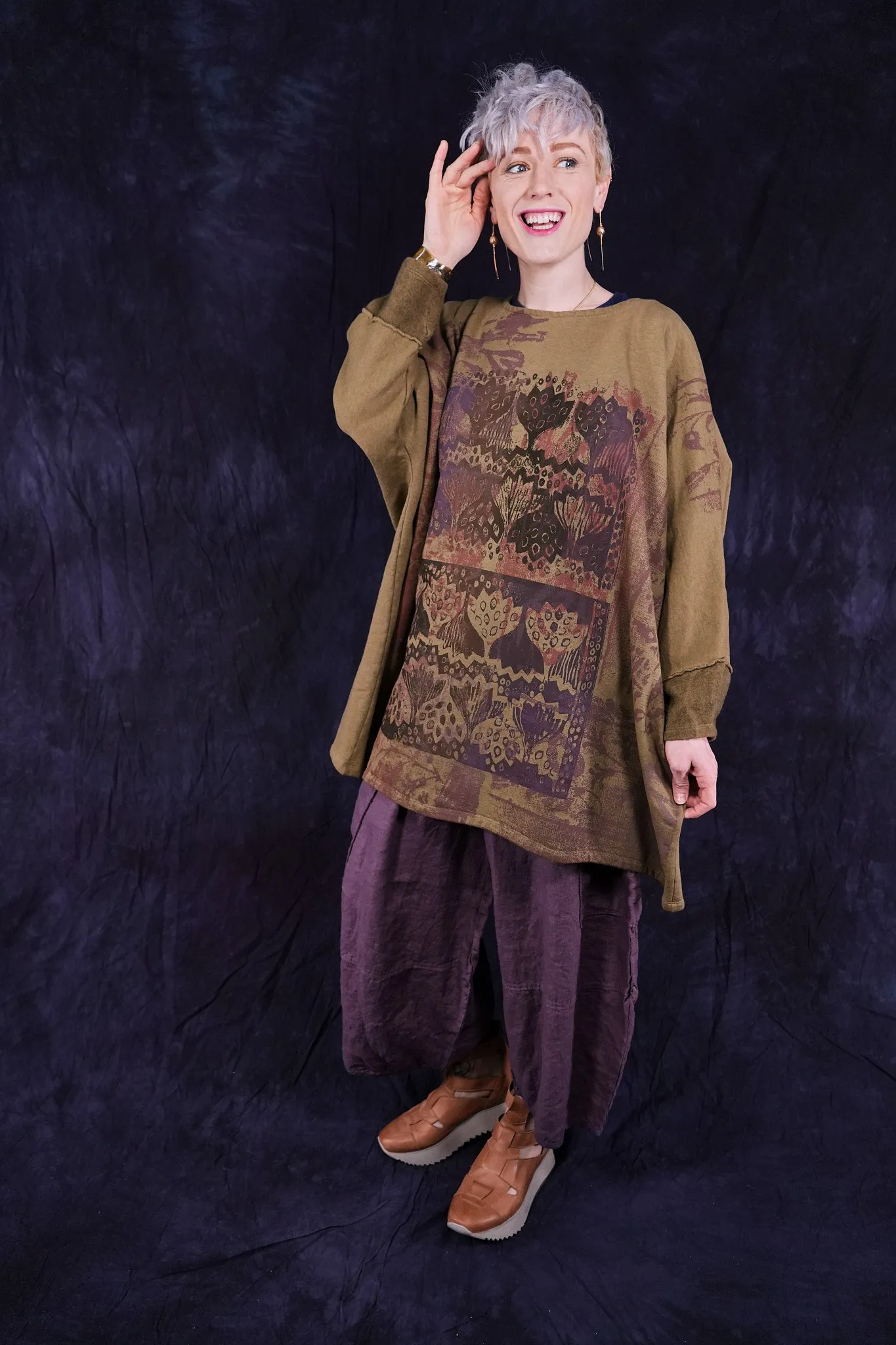 2304-2 Modern Sweatshirt Fleece Cuff Coyote-P