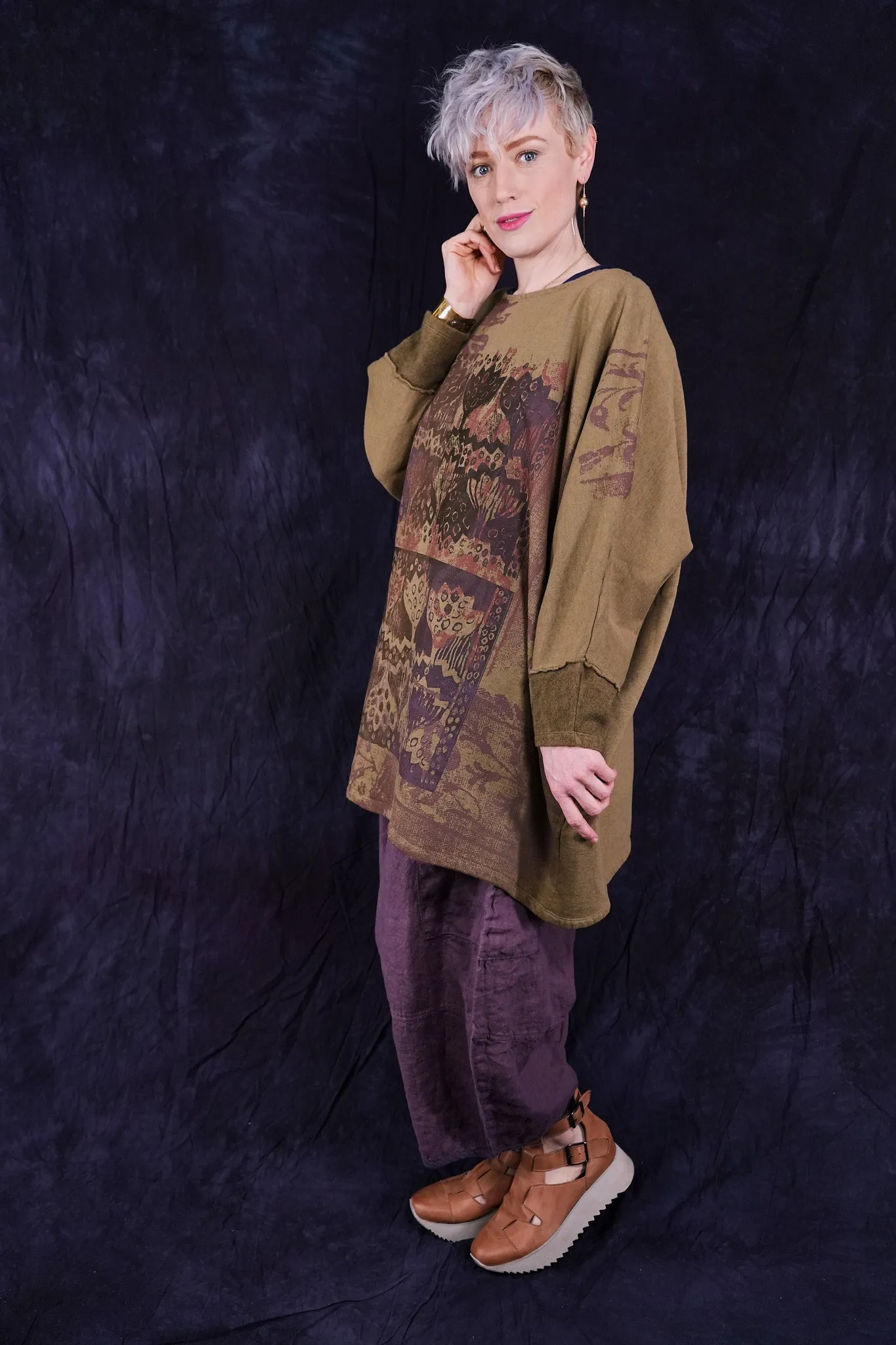 2304-2 Modern Sweatshirt Fleece Cuff Coyote-P
