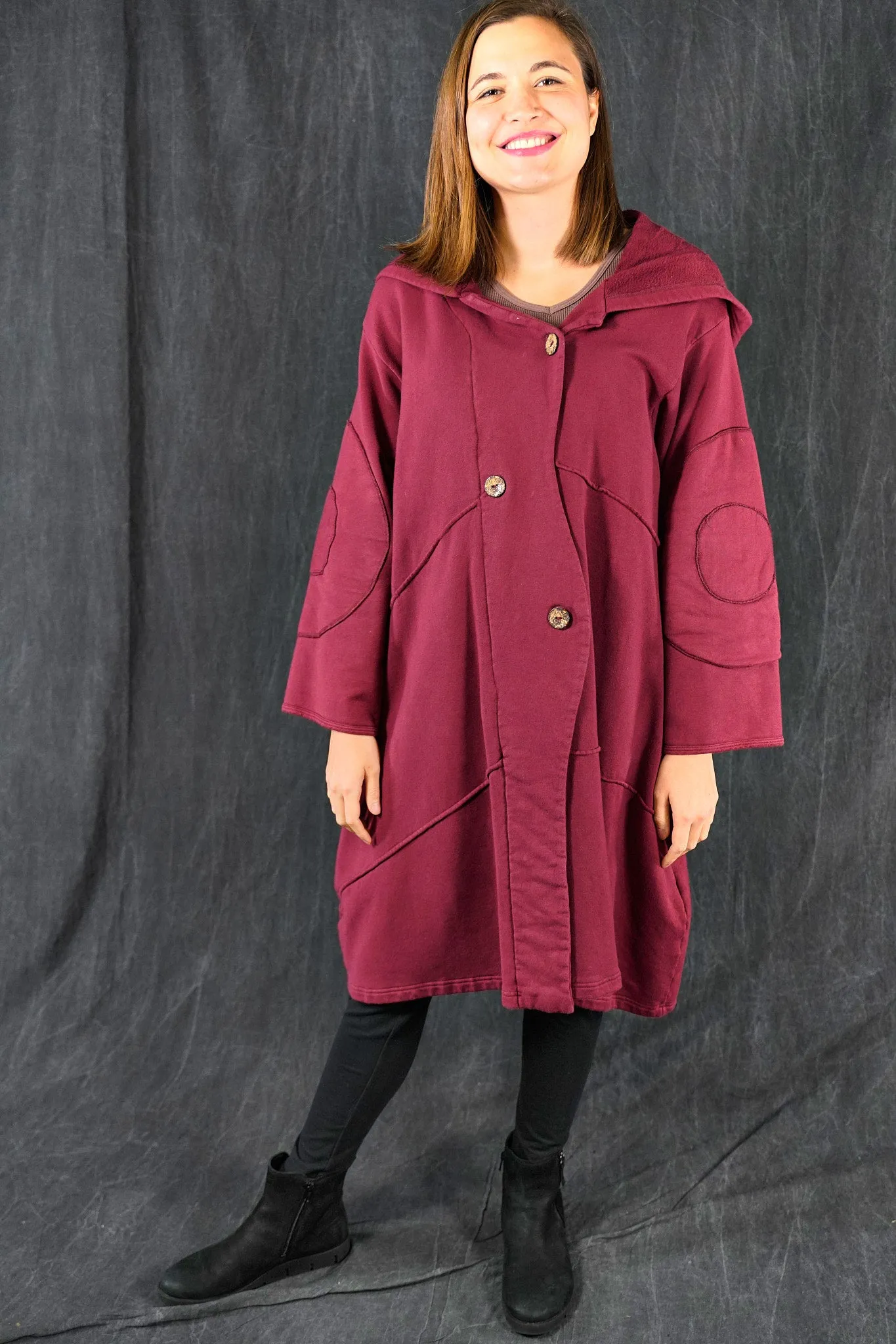 5227 Collectable Blue Fish Fleece Fig Coat ROSSO RED