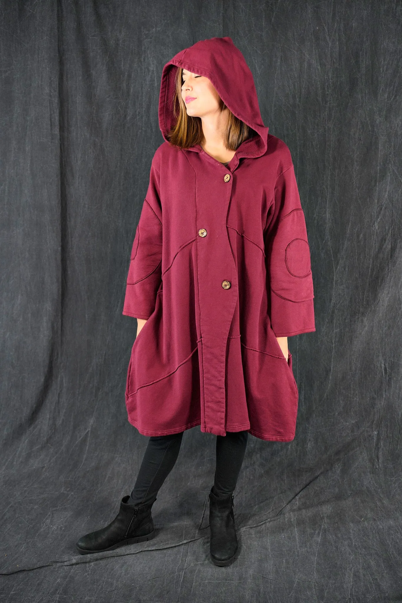 5227 Collectable Blue Fish Fleece Fig Coat ROSSO RED
