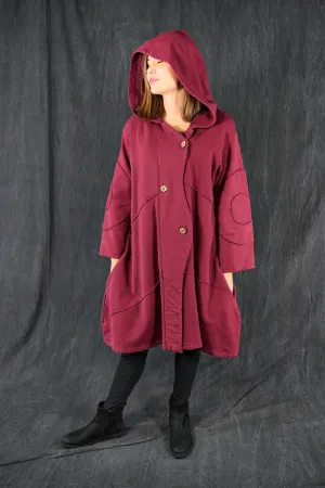 5227 Collectable Blue Fish Fleece Fig Coat ROSSO RED