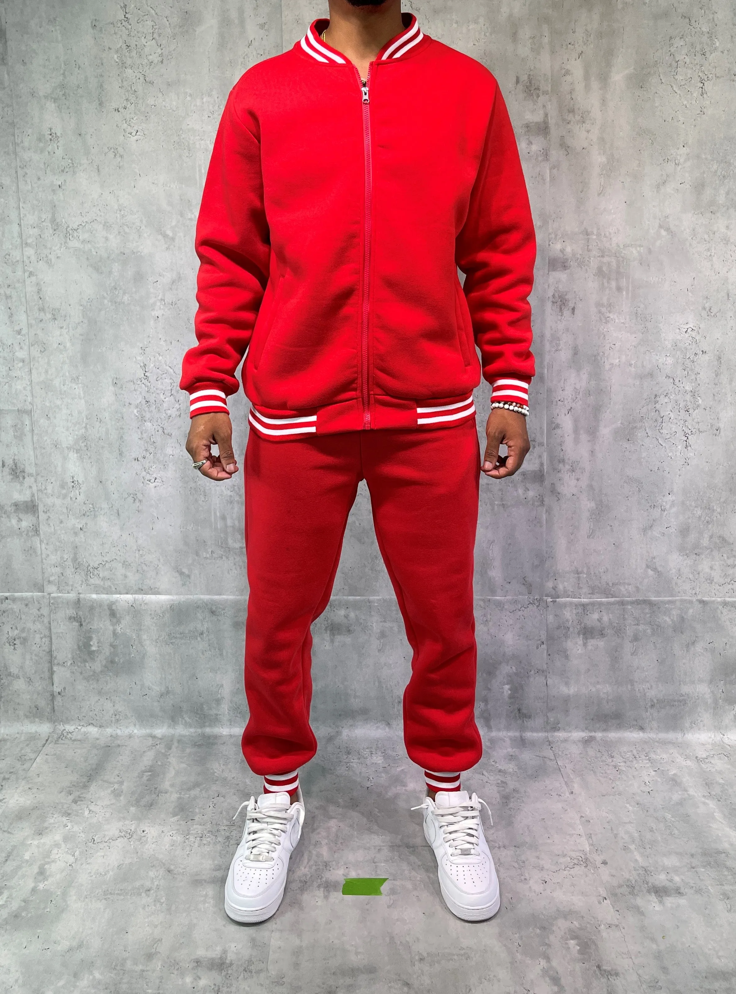 AF18595: Varsity Jacket & Jogger Set