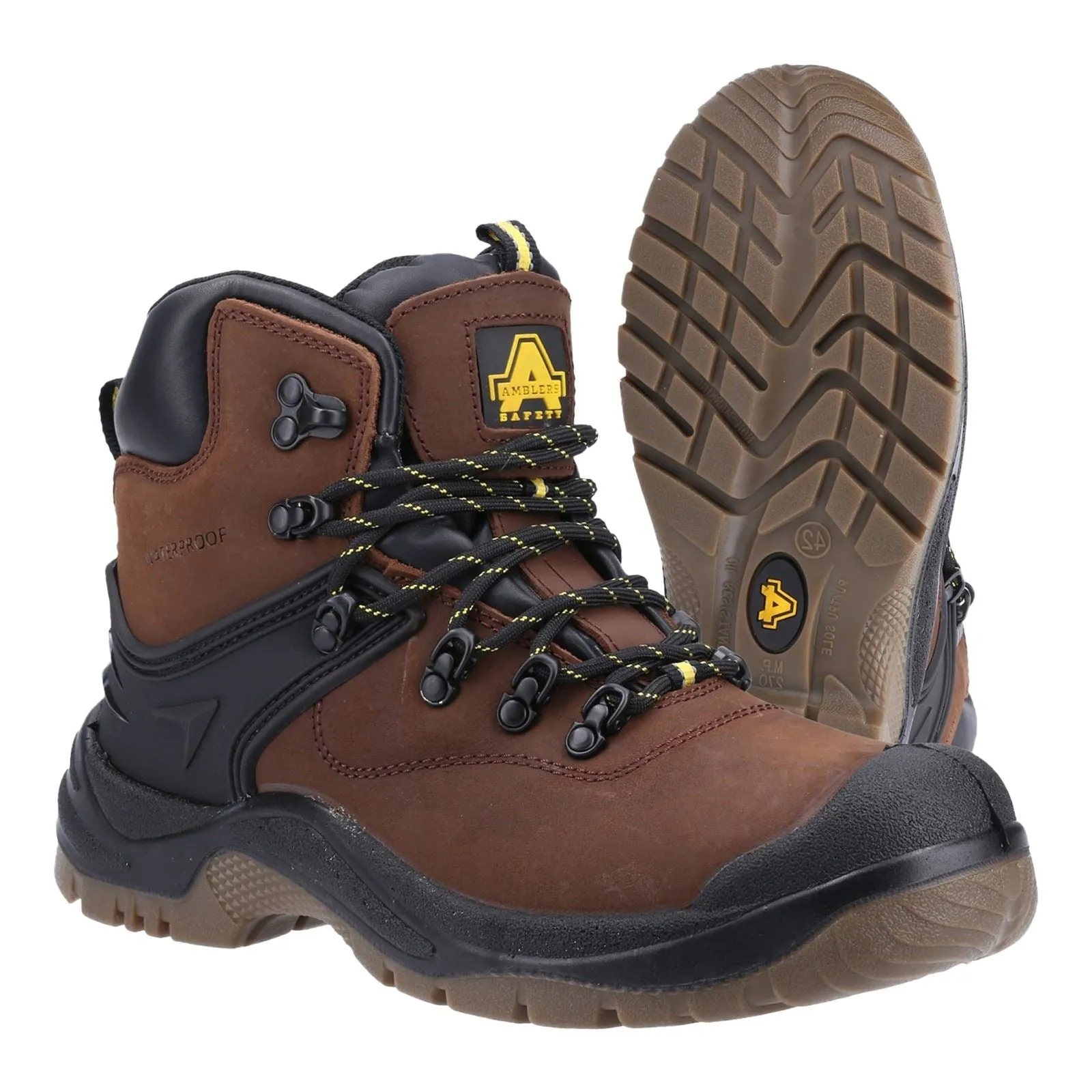 Amblers Men Boots - FS197 Safety Boot in Brown , 4-14