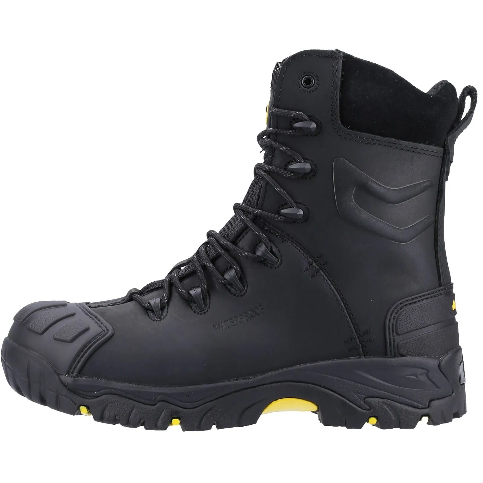 Amblers Women Boots - FS999 Hi Leg Safety Boot With Side Zip in Black, 3-14
