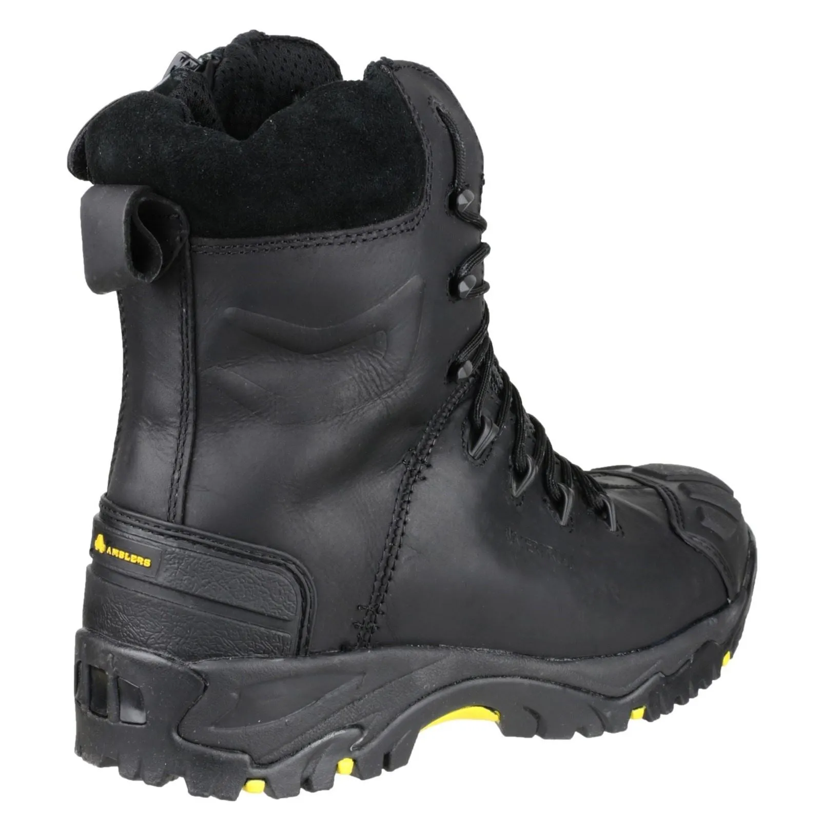Amblers Women Boots - FS999 Hi Leg Safety Boot With Side Zip in Black, 3-14