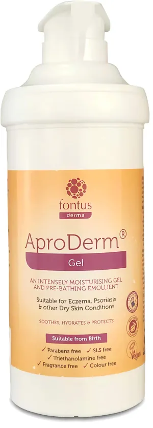Aproderm Gel 500g (moisturizing gel in the treatment of eczema, psoriasis, and other skin drying conditions)