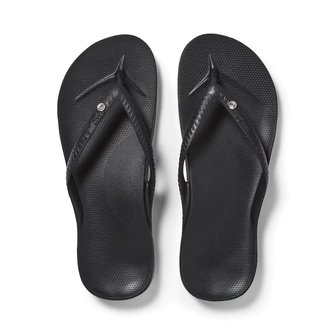 Archies Diamonte Arch Support Thong  - Black