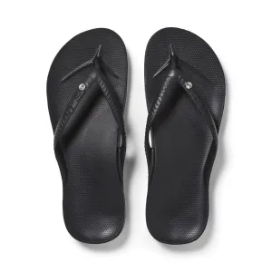 Archies Diamonte Arch Support Thong  - Black