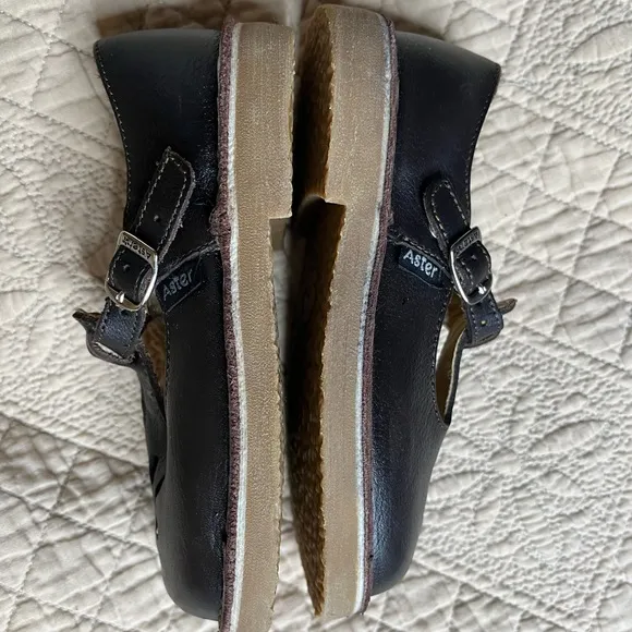 Aster Maryjane rubber sole leather