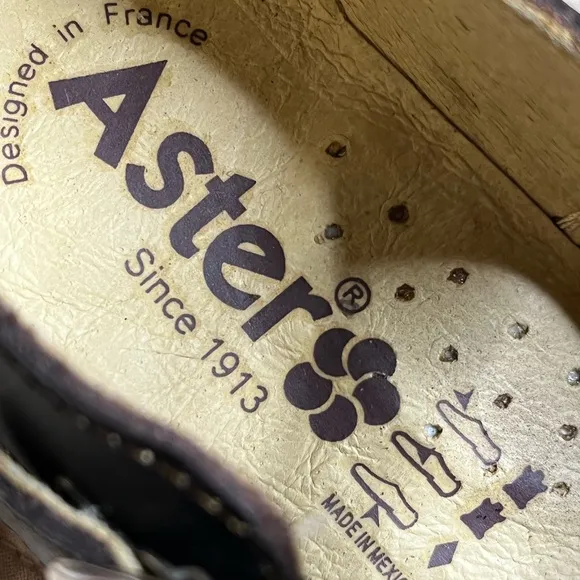Aster Maryjane rubber sole leather