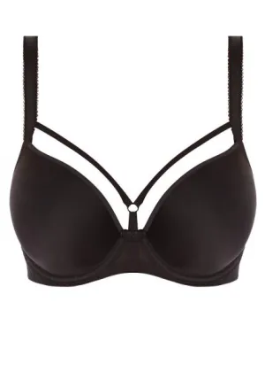 Awakening Underwire Moulded Plunge Bra - Black -