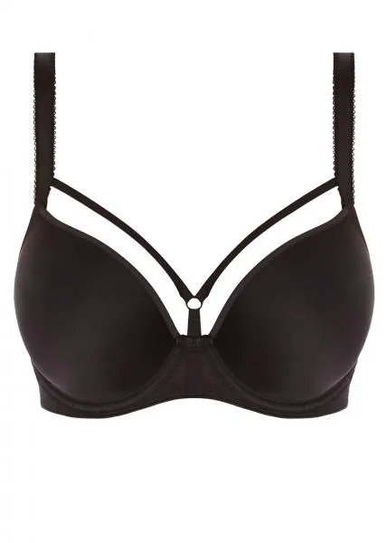 Awakening Underwire Moulded Plunge Bra - Black -