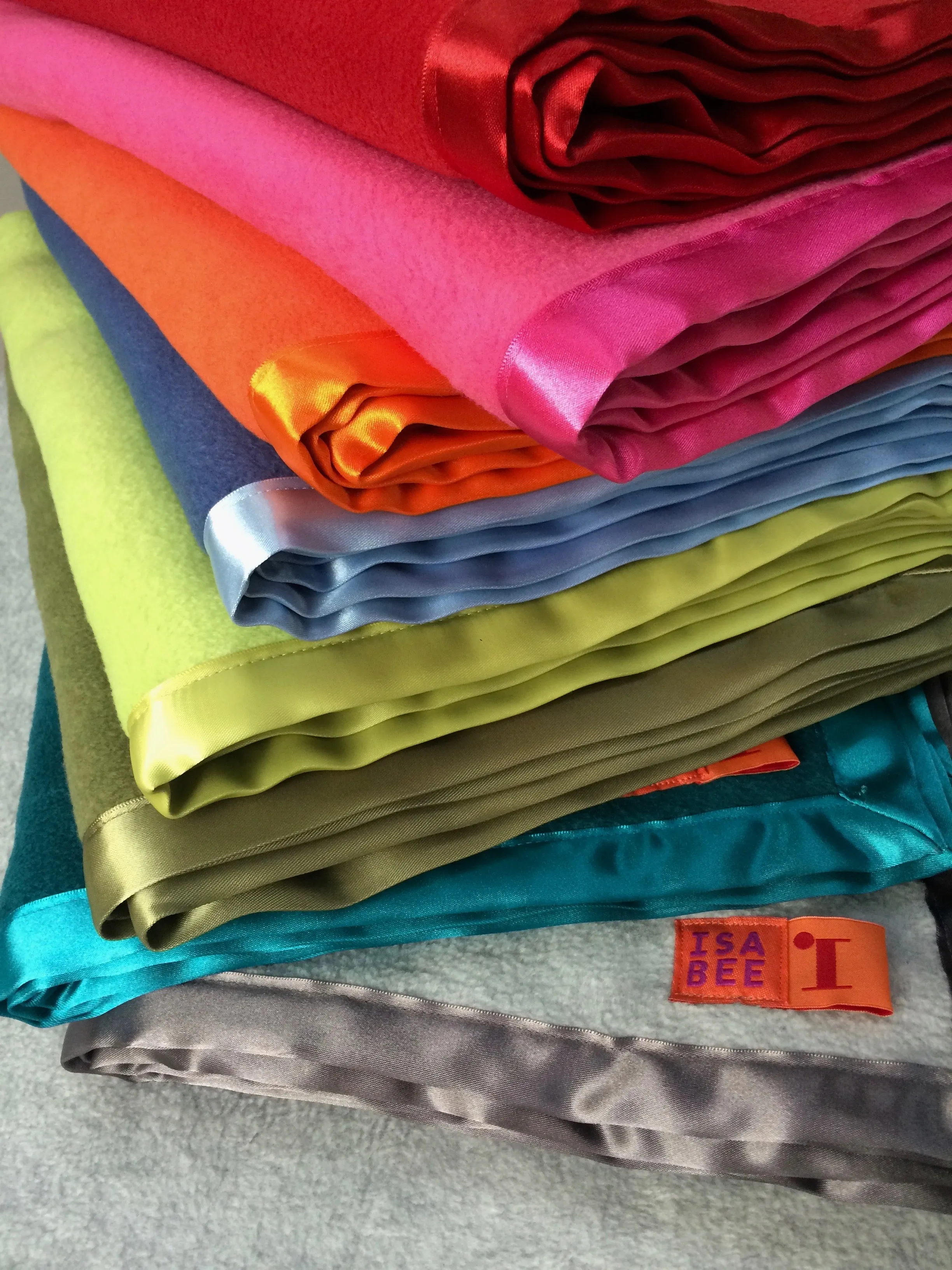 Baby Blanket with Satin Trim