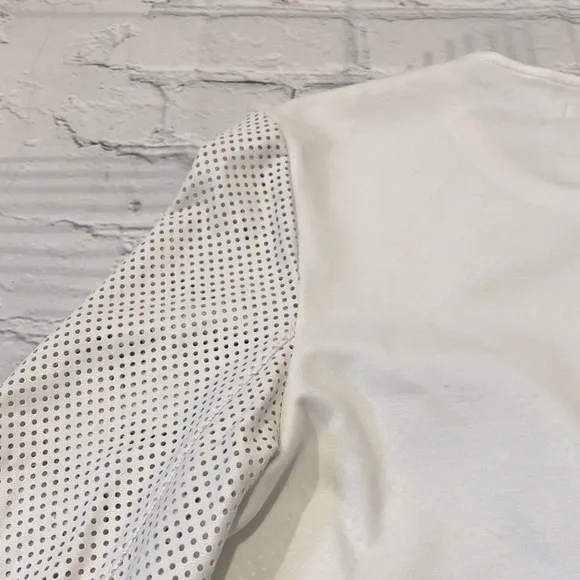 Bailey 44 White Faux Leather Perforated Jacket