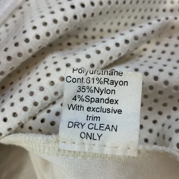Bailey 44 White Faux Leather Perforated Jacket
