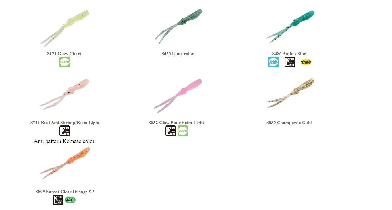 BAIT BREATH Aji-R Mini Aji Soft Plastics - 1.6"