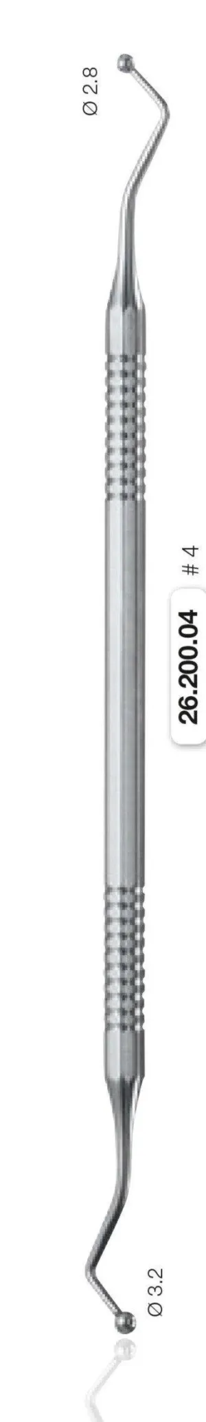 Ball Shaped Plugger, Double Ended 3.2 and 2.8mm (26.200.04)