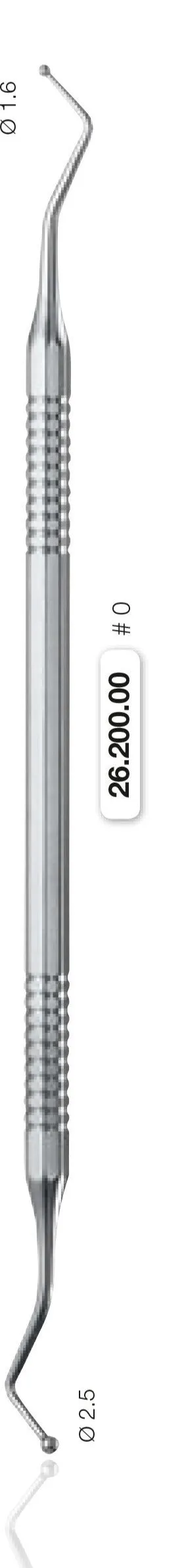 Ball Shaped Plugger,Double Ended 2.5 and 1.6mm (26.200.00)