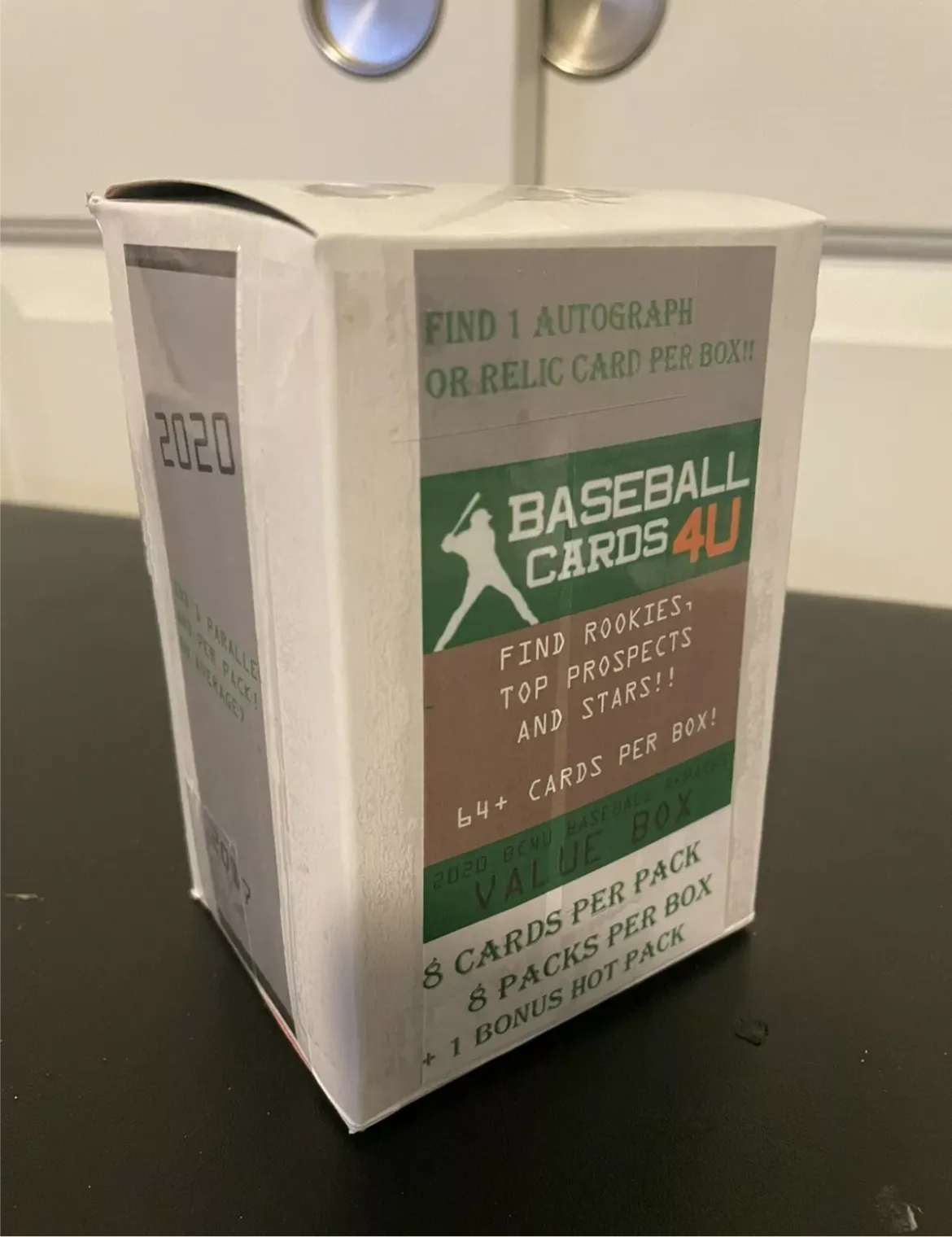 BASEBALL CARDS 4U MYSTERY REPACK MINI HOBBY BOX - 1 HIT PER BOX - 8 PACKS   BONUS PACK
