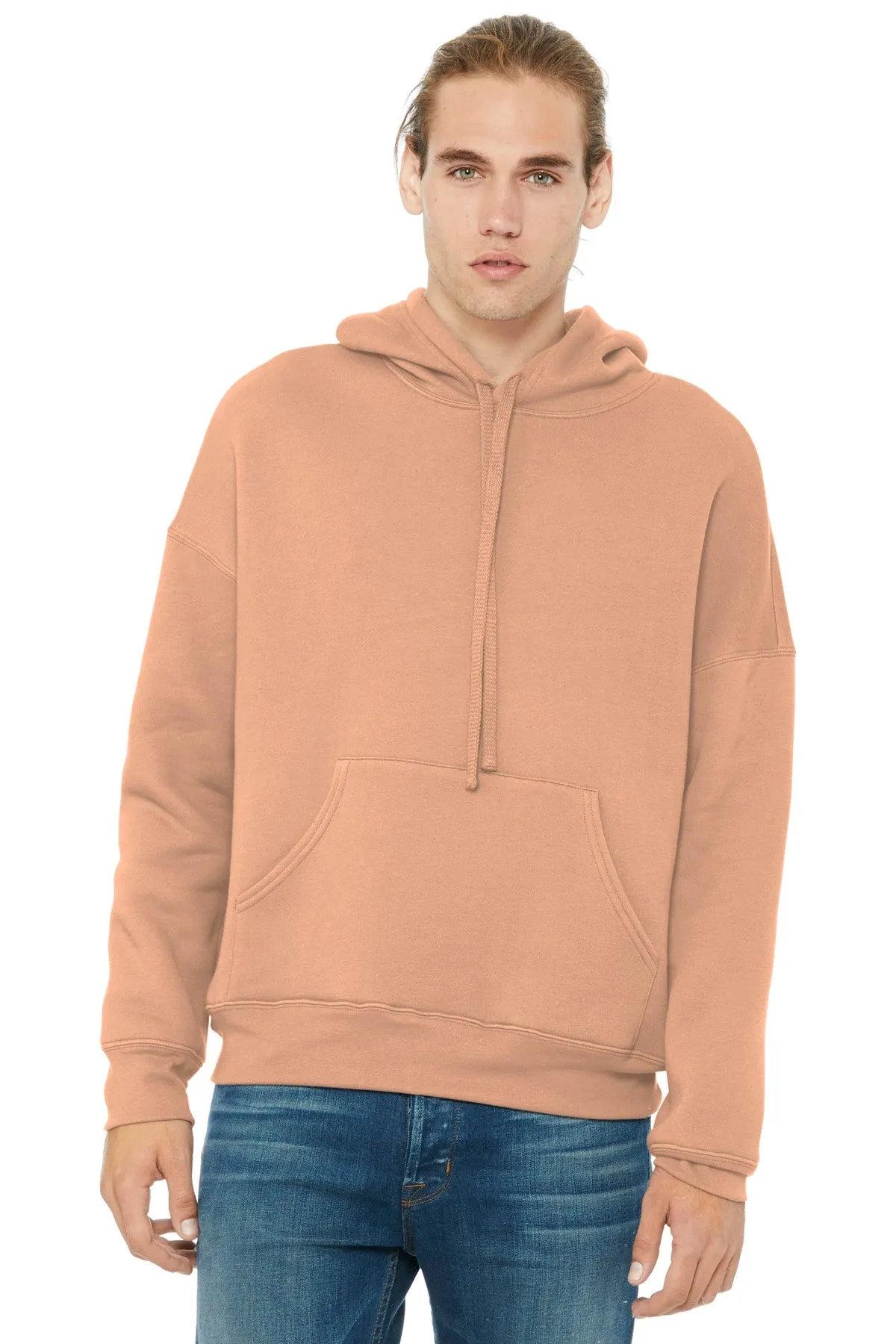 BELLA CANVAS  Unisex Sponge Fleece Pullover DTM Hoodie. BC3729 Peach