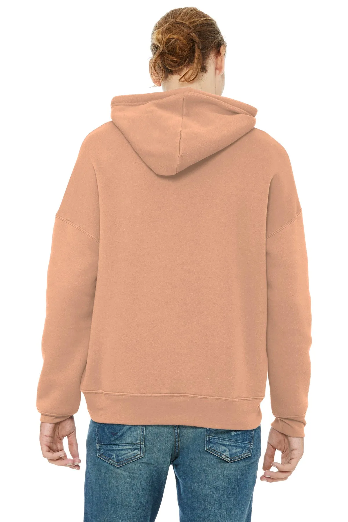 BELLA CANVAS  Unisex Sponge Fleece Pullover DTM Hoodie. BC3729 Peach