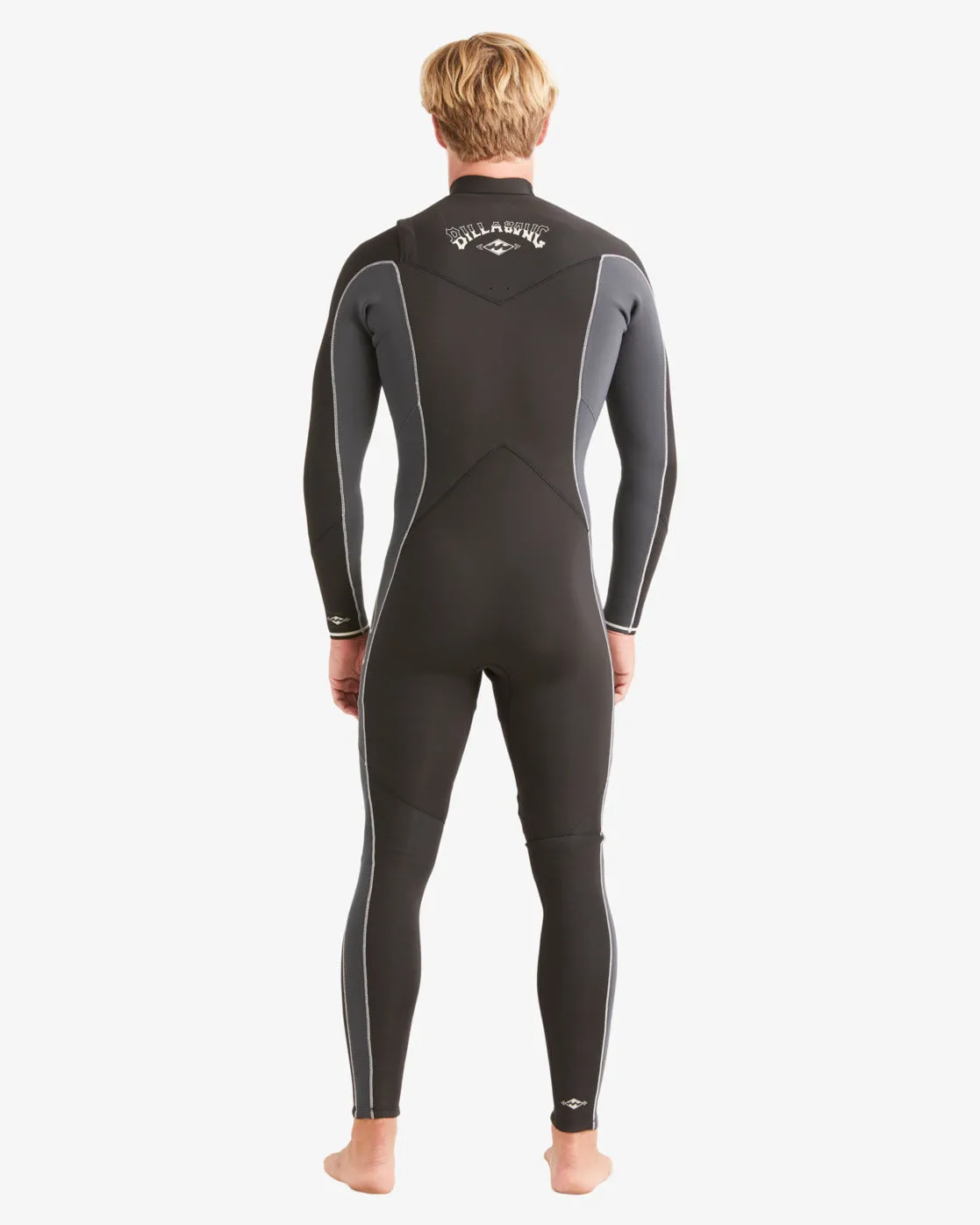 Billabong Absolute 302 Chest Zip GBS Full Wetsuit Mens - Dark Grey