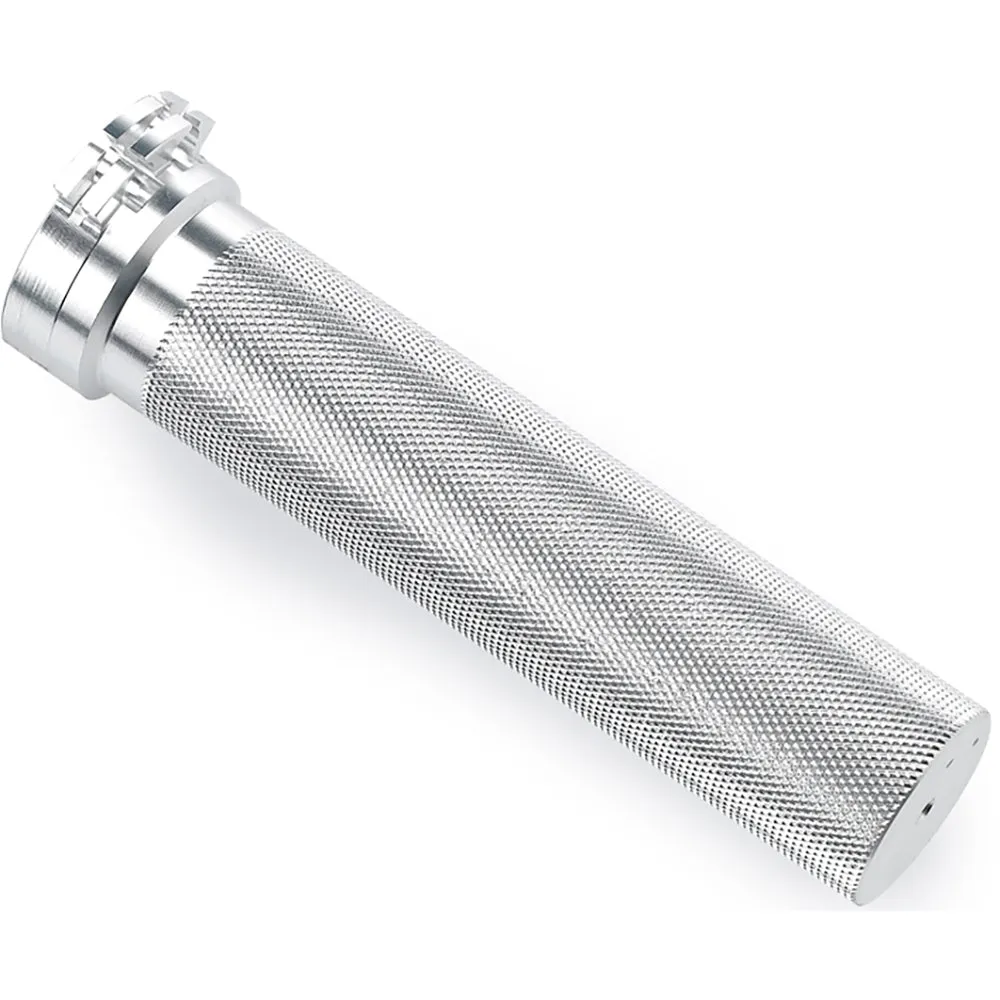 BILTWELL WHISKEY 1" DUAL THROTTLE TUBE [RAW SILVER]