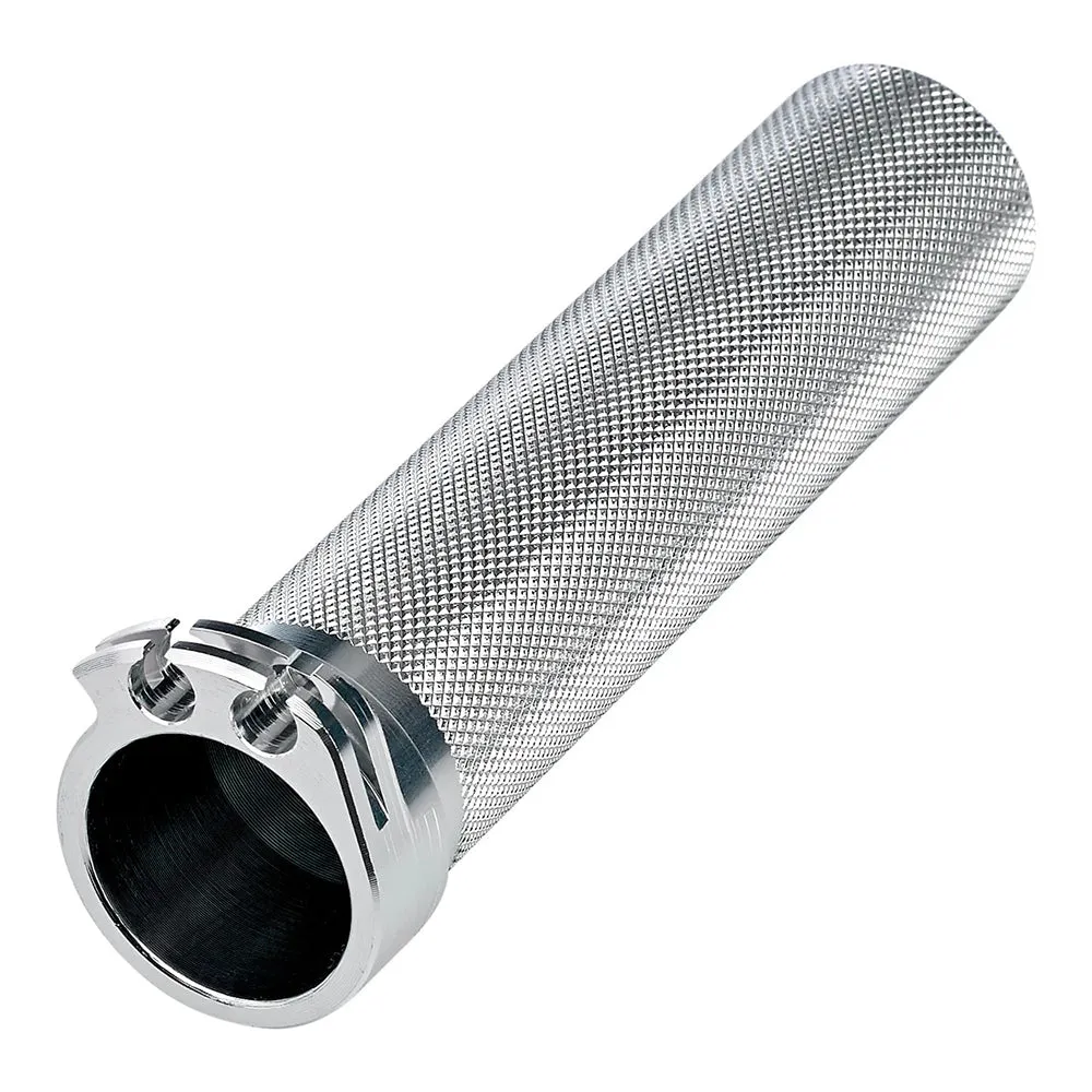 BILTWELL WHISKEY 1" DUAL THROTTLE TUBE [RAW SILVER]