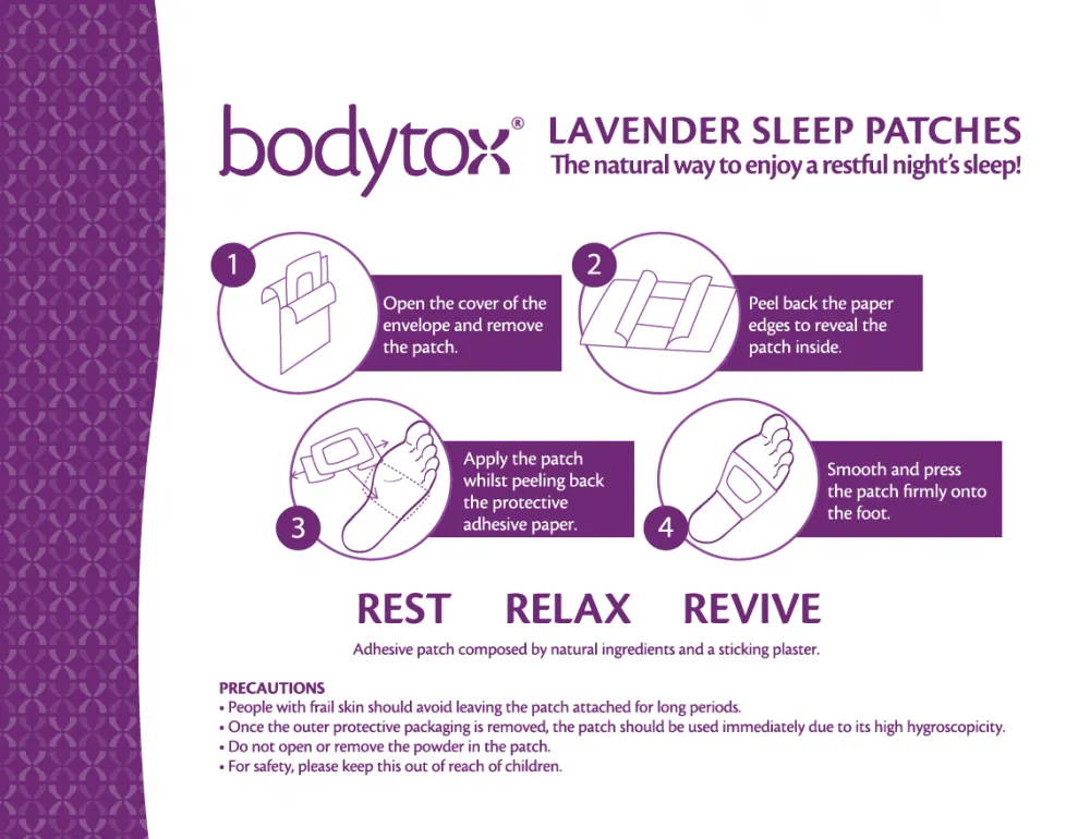 Bodytox Lavender Sleep Patches 10 Patches