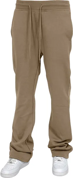 BTF24007 SOLID STACK FLEECE PANTS