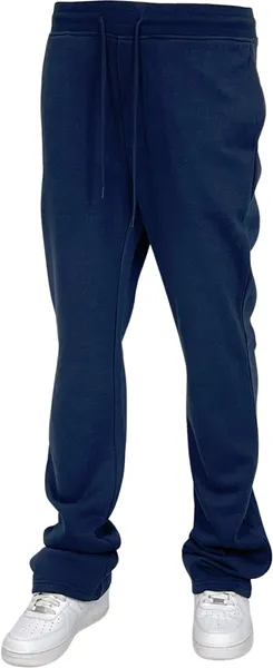 BTF24007 SOLID STACK FLEECE PANTS