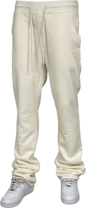 BTF24007 SOLID STACK FLEECE PANTS