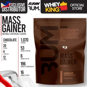 BUNDLE PROMO RAW Nutrition | CBUM - Mass Gainer FREE NCF L-Lysine 100CAPS