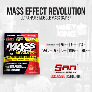 BUNDLE PROMO San Nutrition - Mass Effect Revolution 13lbs FREE NCF Selenium 100CAPS