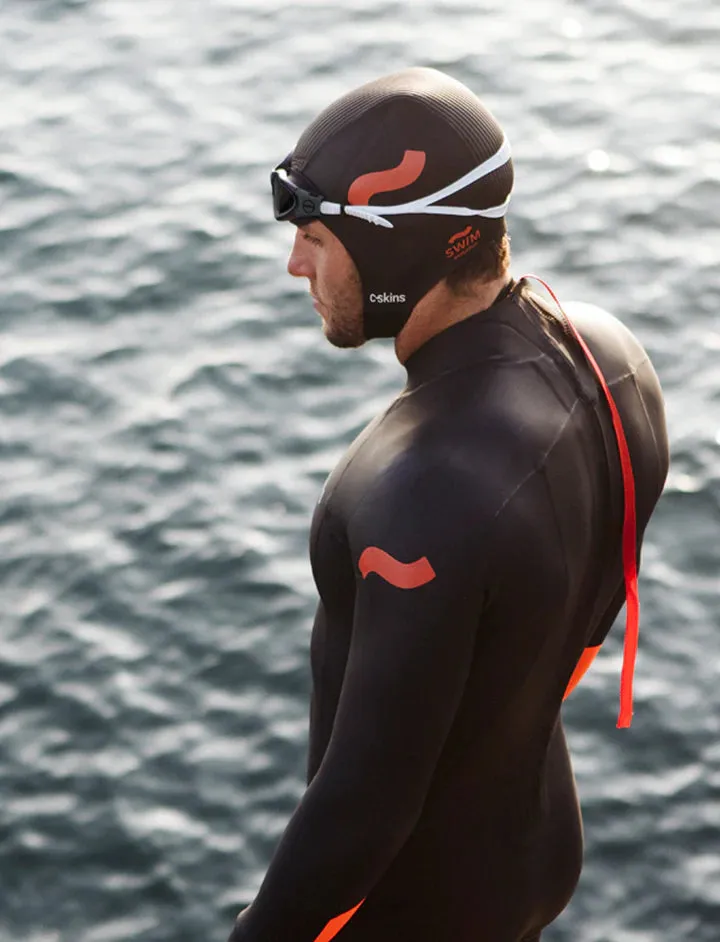 C-Skins Swim Research Freedom 3mm Wetsuit Swim Cap -Black