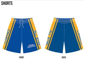 CENTRAL MASS ALL STARS Sublimated Football Shorts