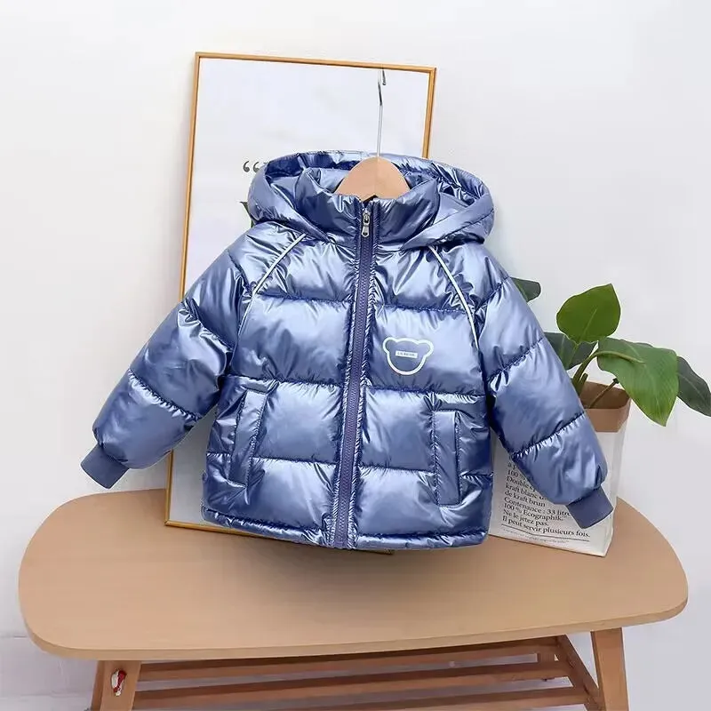 Children Hooded Thick Duck Down Coat