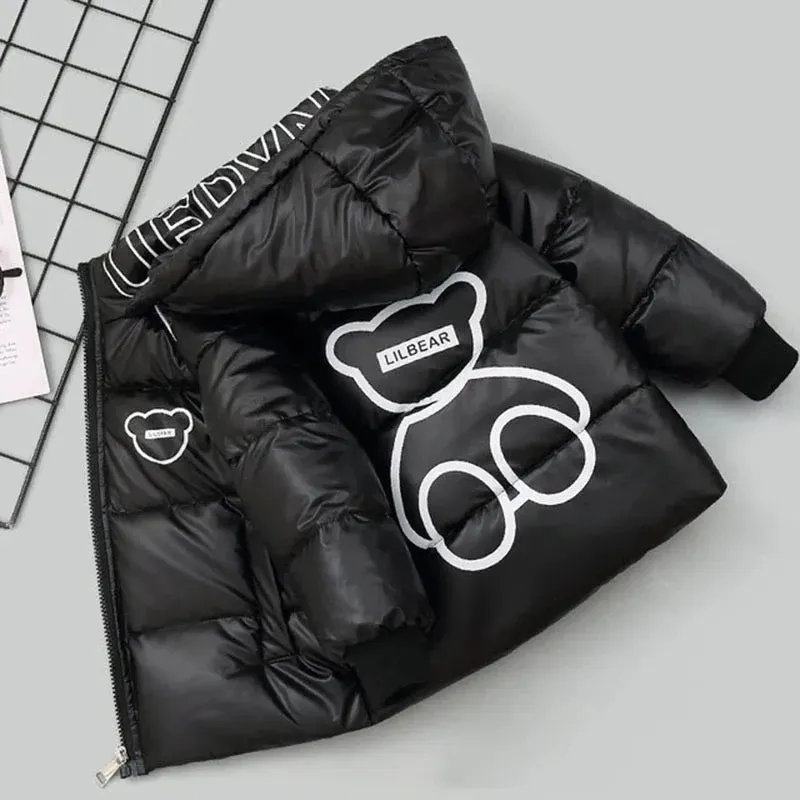 Children Hooded Thick Duck Down Coat