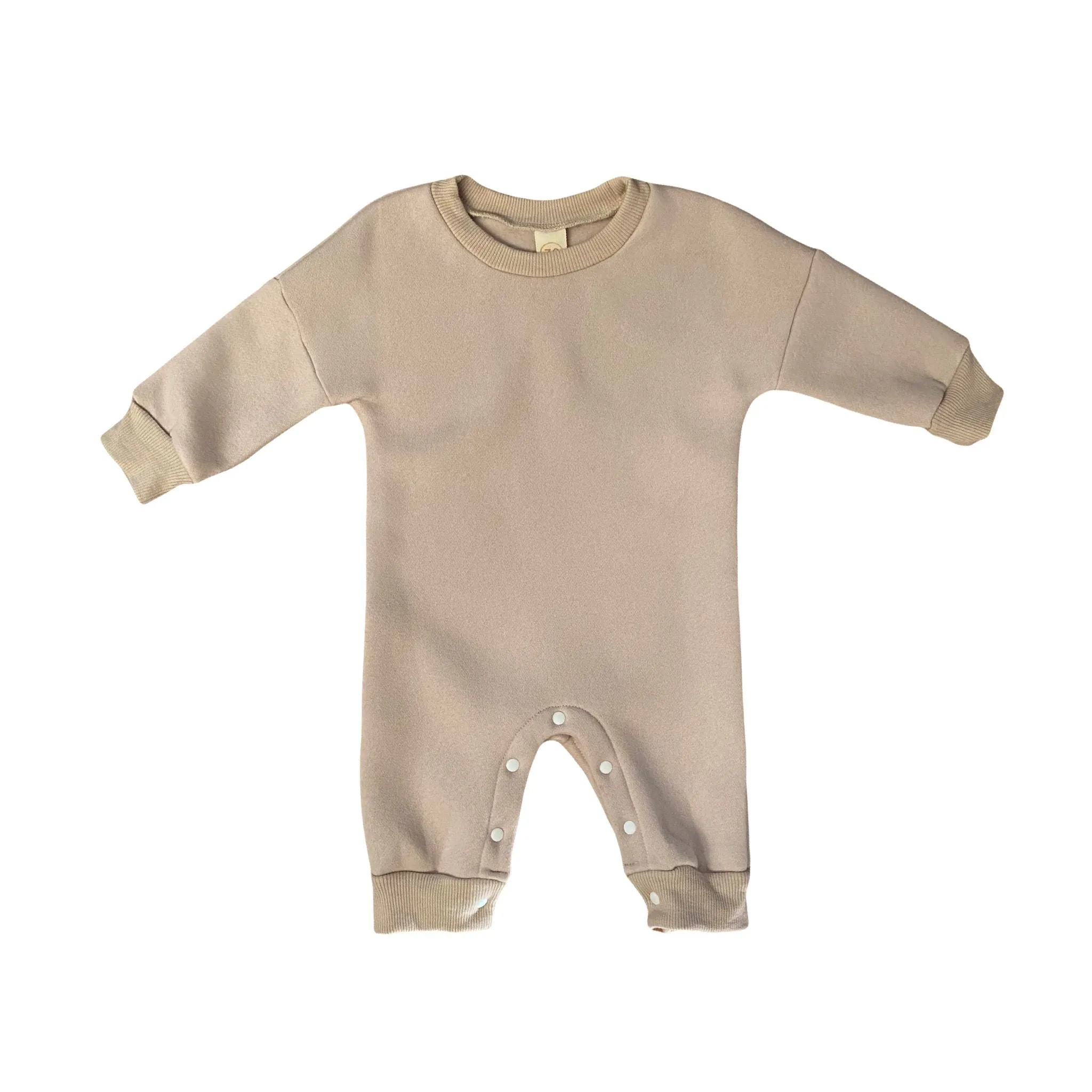 Chunky Fleece Romper | Latte