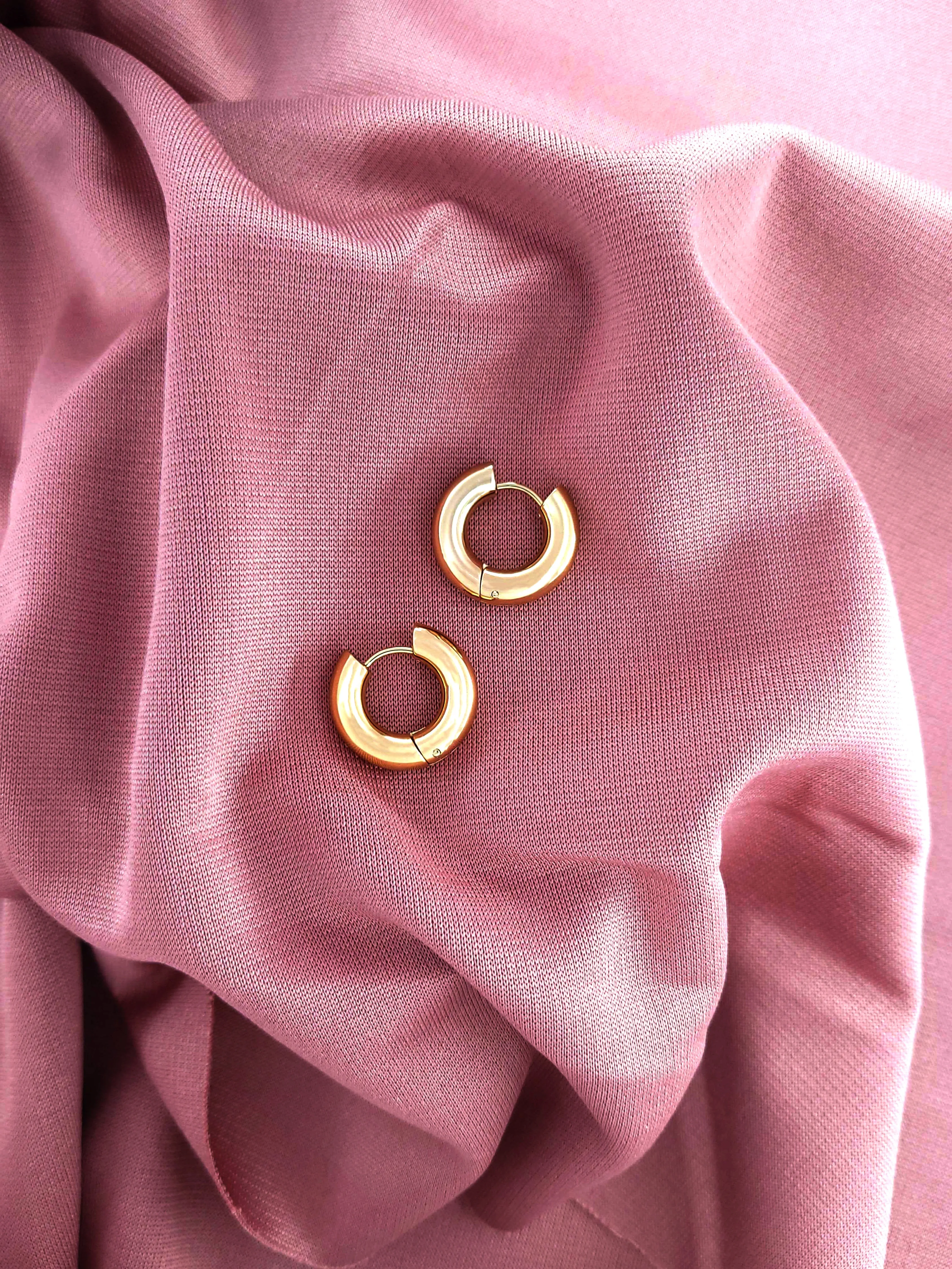 Chunky Gold Huggie Hoops