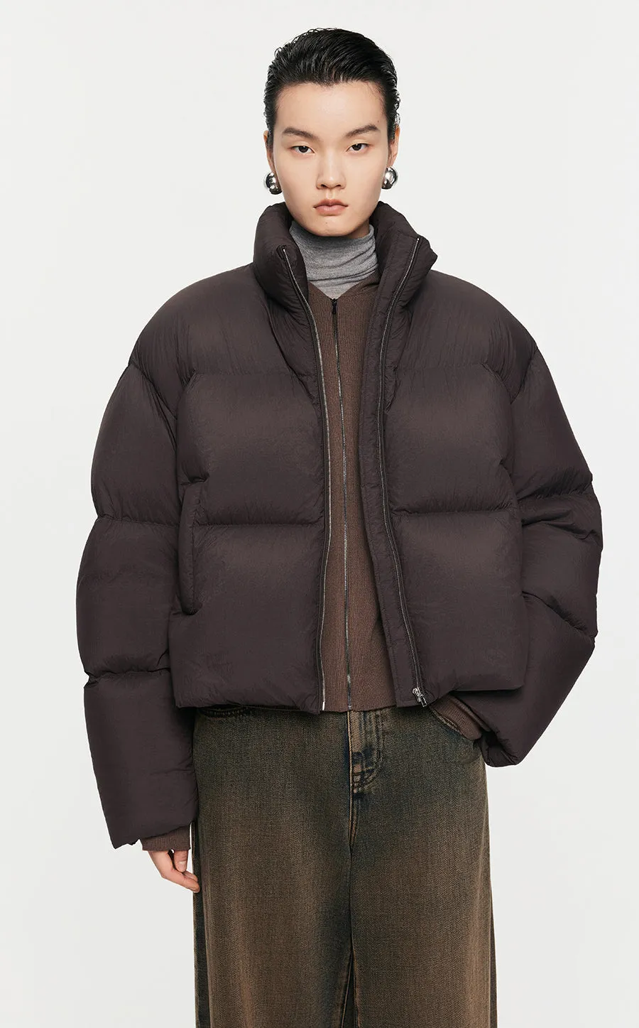 Coat / JNBY O-Shape Cropped Down Coat