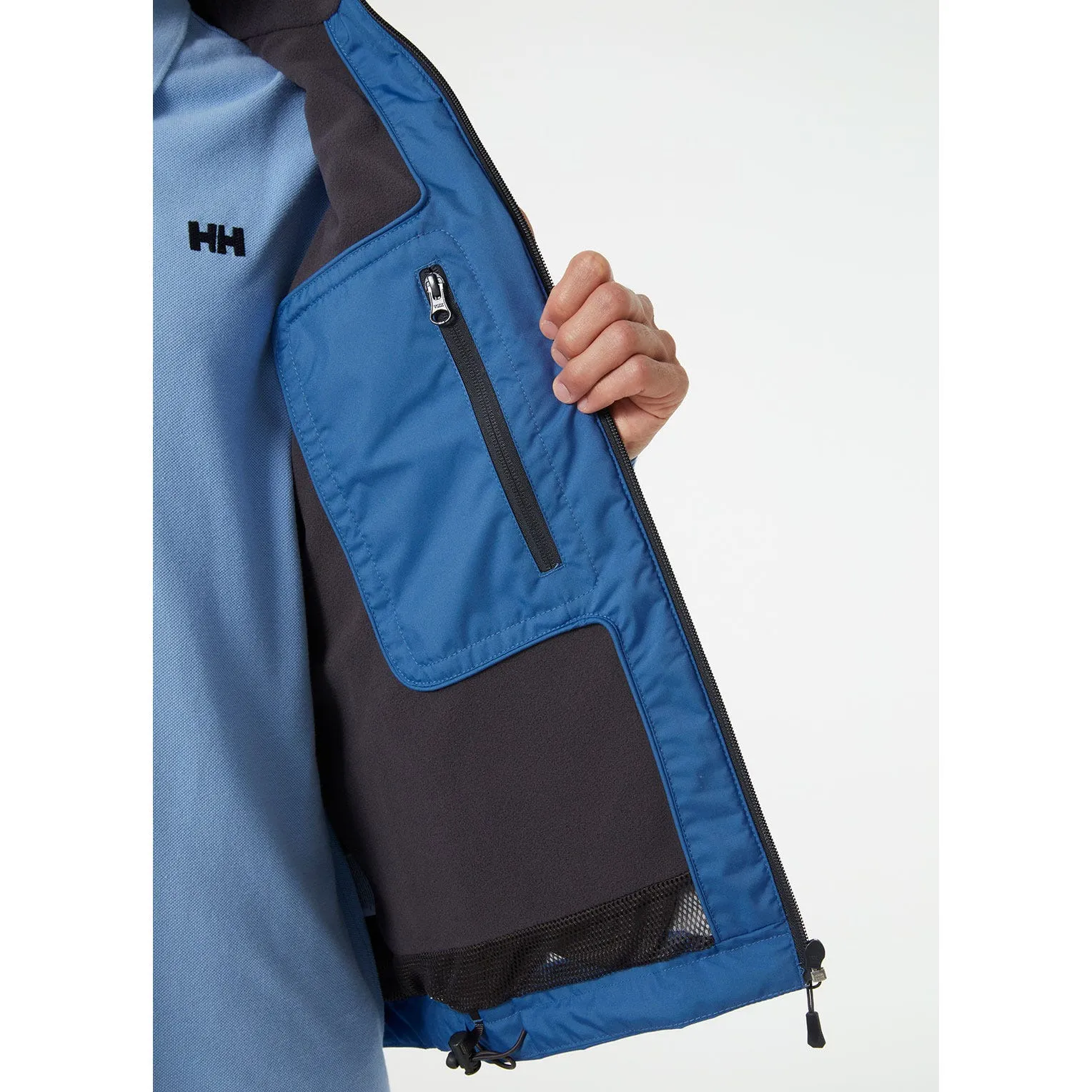 Crew Midlayer Sailing Jacket in Azurite Blue