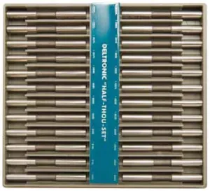 Deltronic HT24-015 Class X Pin Gauge Sets. 0.0005" Steps, 0.0151 - 0.0247"  Number of Pins 24