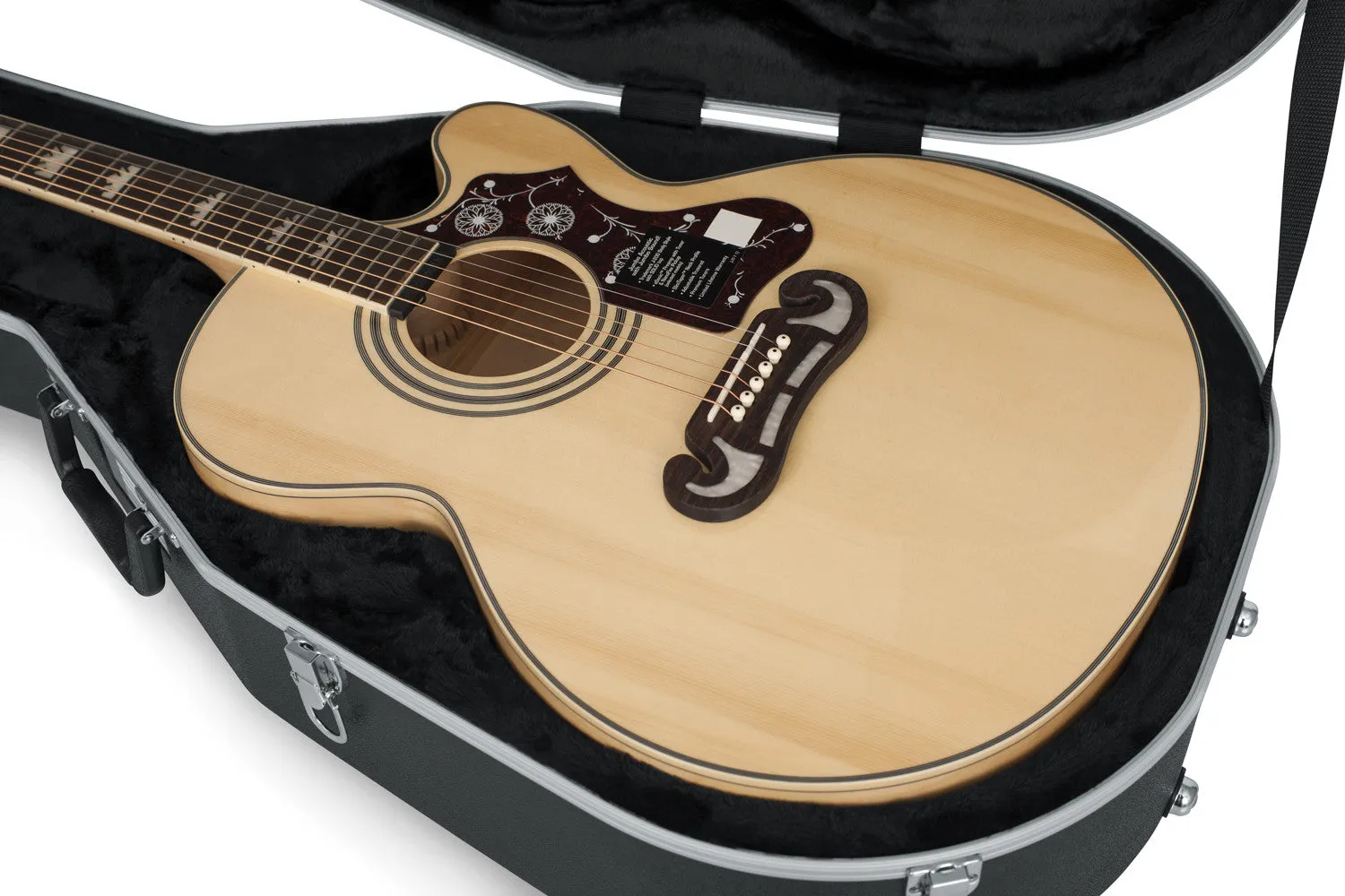 Deluxe Molded Case for Jumbo Acoustic Guitars