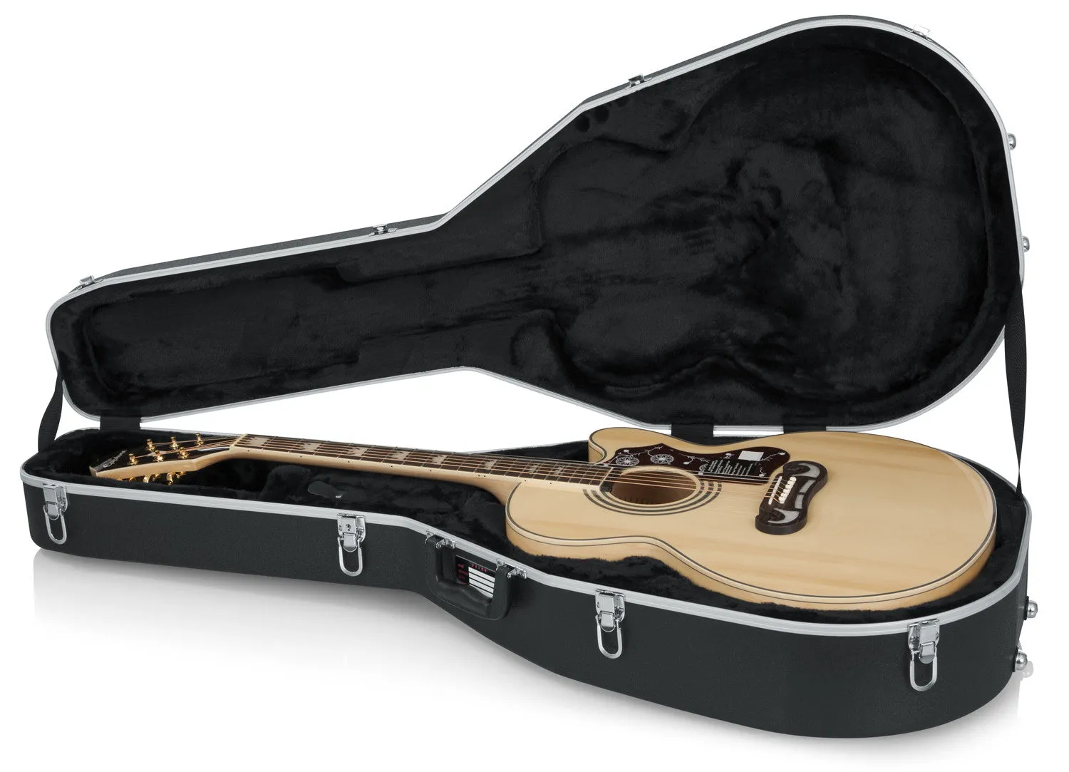 Deluxe Molded Case for Jumbo Acoustic Guitars