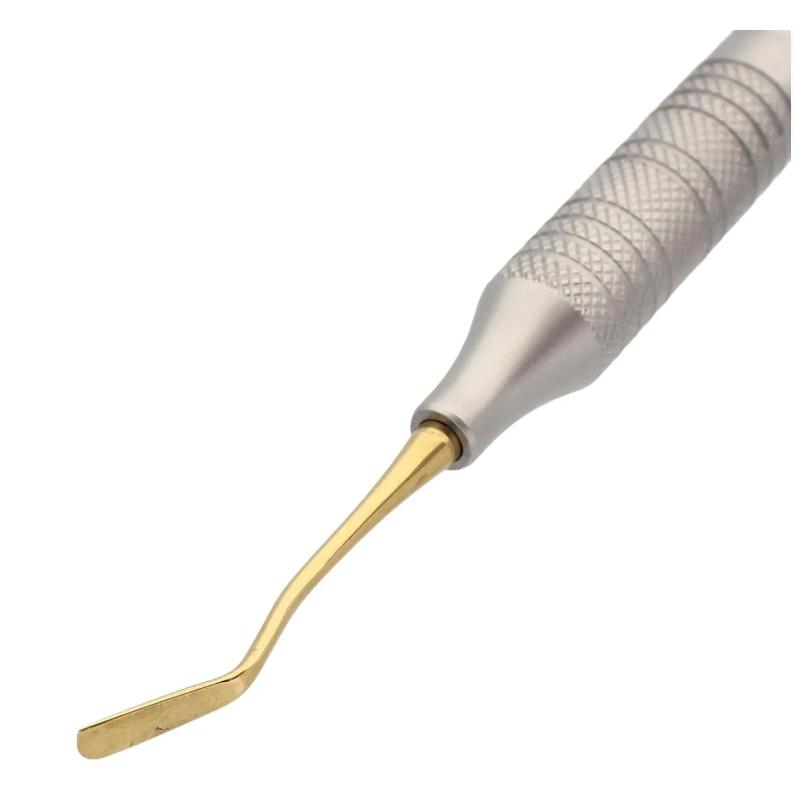 Dental Composite Filling Instrument # 6 - Condenser and Paddle Double Ended - Gold Tips