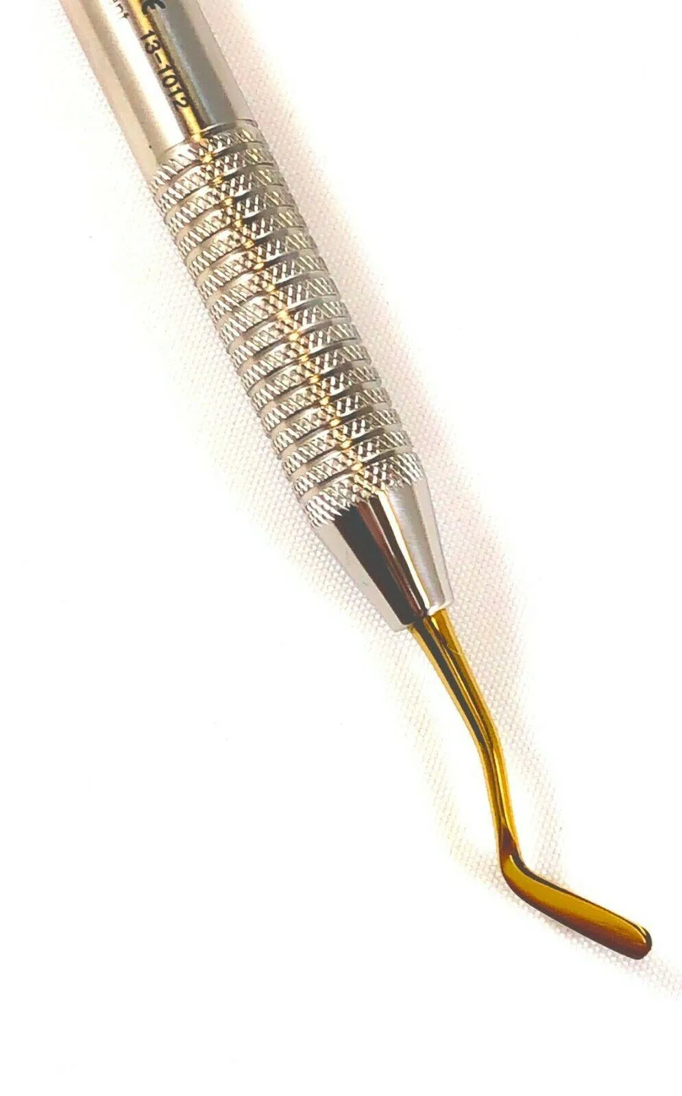 Dental Composite Filling Instrument # 6 - Condenser and Paddle Double Ended - Gold Tips