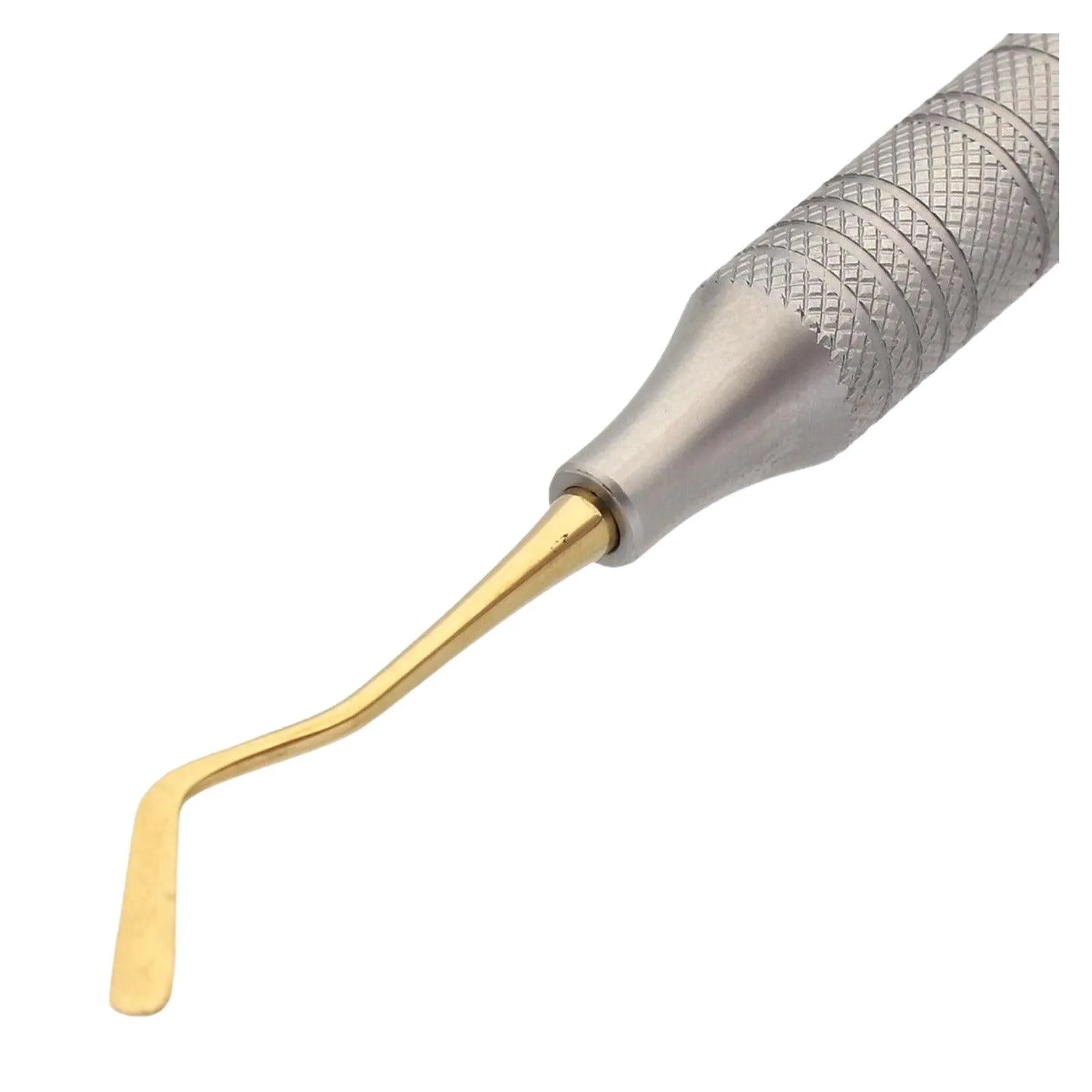 Dental Composite Filling Instrument # 6 - Condenser and Paddle Double Ended - Gold Tips
