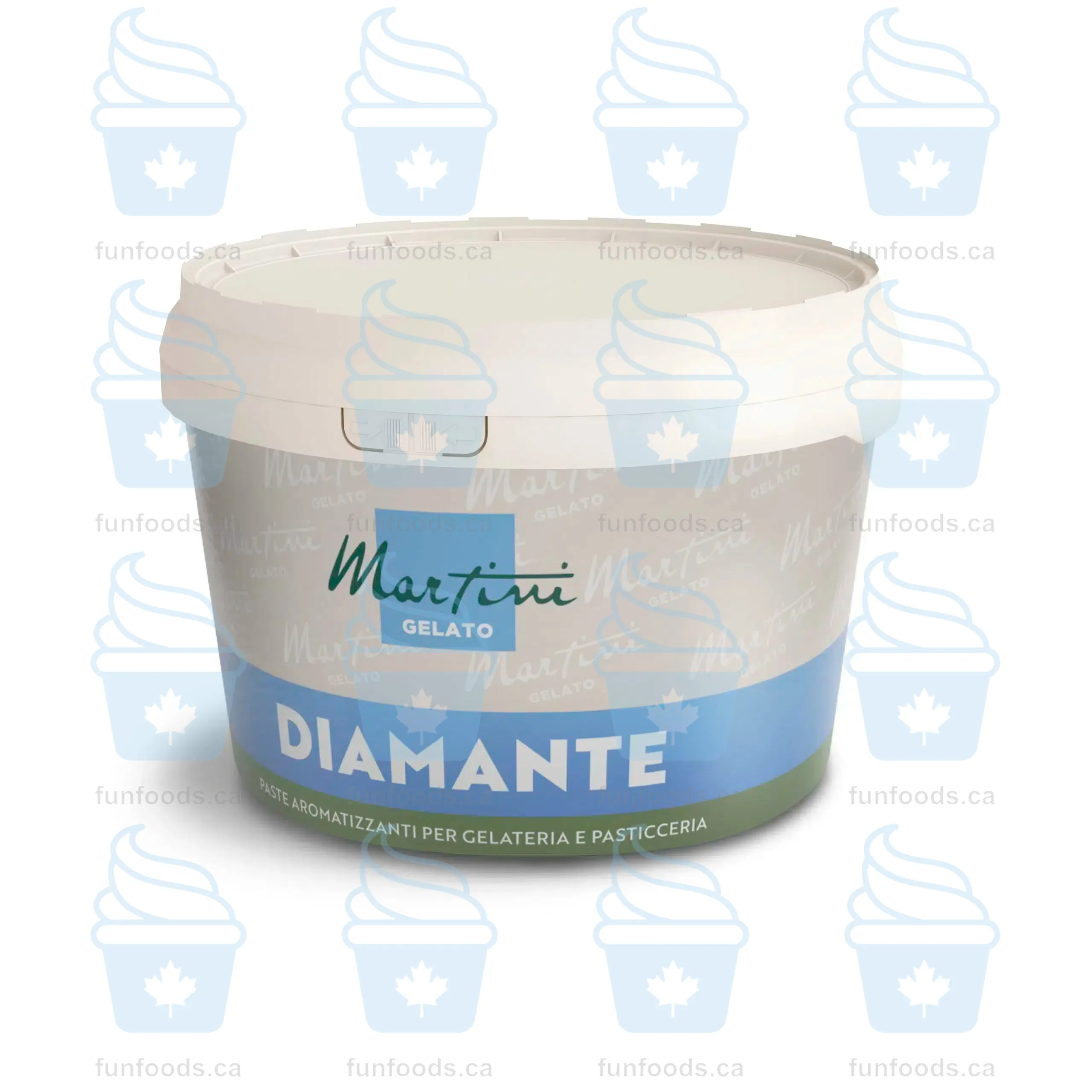 Diamante Pistachio Pure - 100% Pure Pistachio Paste - 3kg Bucket - Master Martini Canada - Canadian Distribution